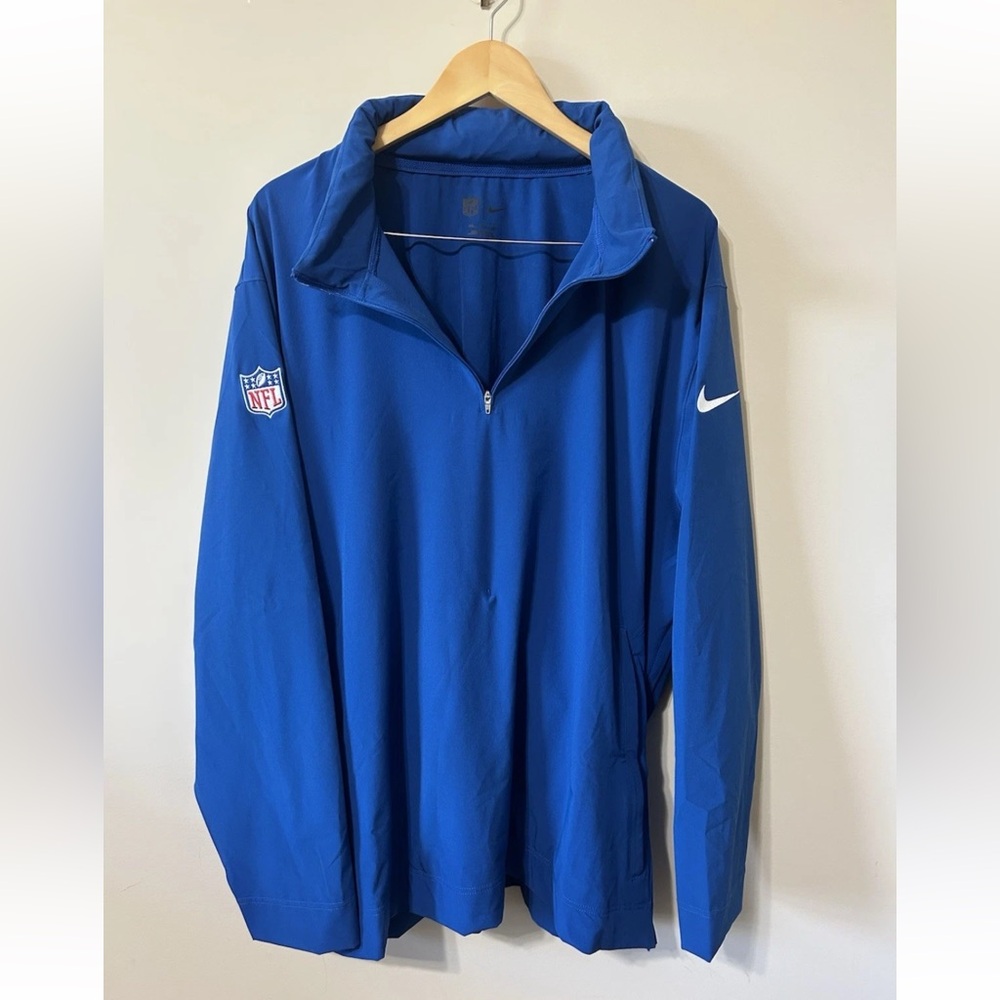 Nike NFL Sideline Coach Half-Zip Pullover Jacket Hoodie XXL